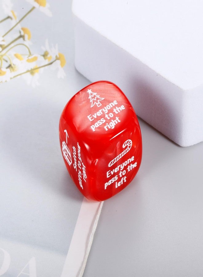 Perleddom Christmas Games for Family Party Santa Swap Gift Exchange Dice Christmas Stocking Stuffers Exchange Dice Games for Women Men Friends White Elephant Gifts Santa Swap Dice Games for Family Party - Image 4